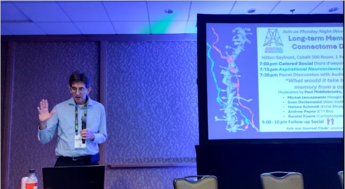 Dr. Kenneth Hayworth introducing the event